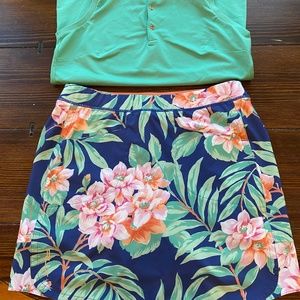 Ralph Lauren RLX tropical Island print golf skort